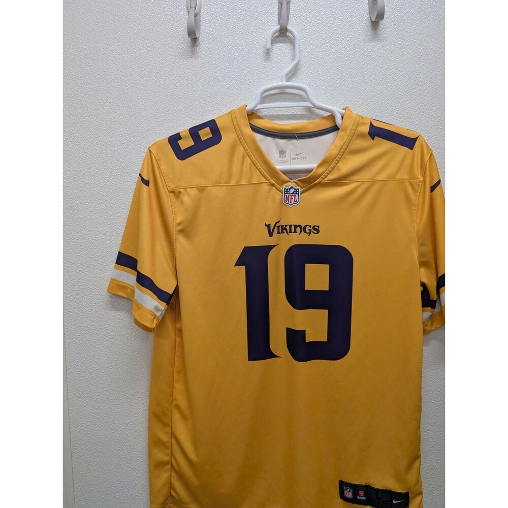 Nike NFL Minnesota Vikings Adam Thielen #19 Jersey Rush Gold Large Dri-Fit